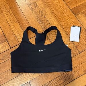 Nike Swift Women's Black Racerback Sports Bra
